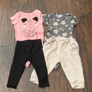 Gerber Pink and Gray Kids Matching Set